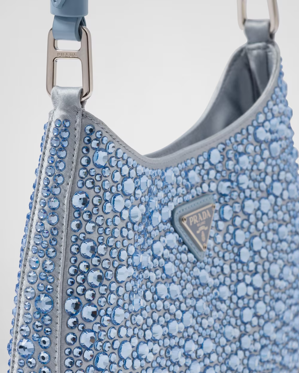 Prada Cleo satin bag with crystals